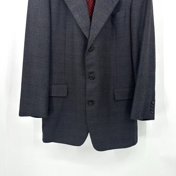 HICKEY FREEMAN NEIMAN MARCUS jacket blazer sport coat regent 100% wool 43L - Picture 4 of 11